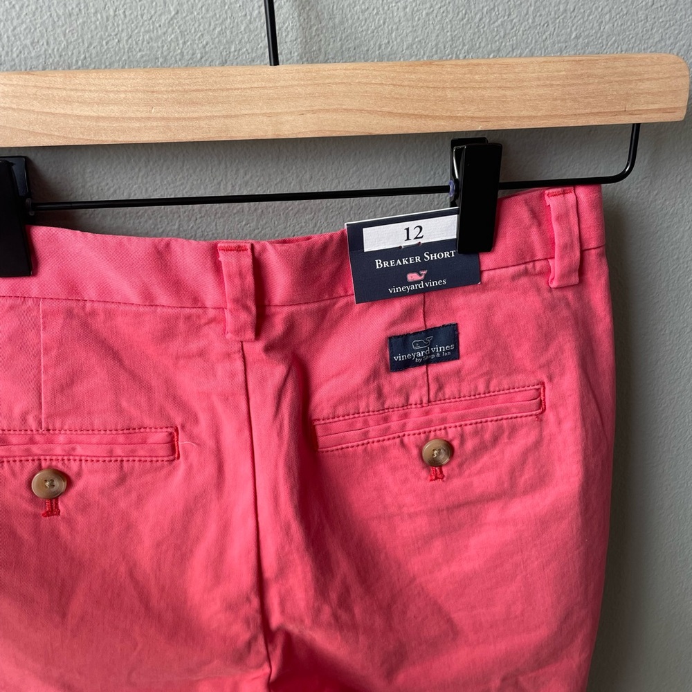 Vineyard Vines Boys Stretch Breaker Shorts Color Jetty Red NWT - Picture 5 of 6